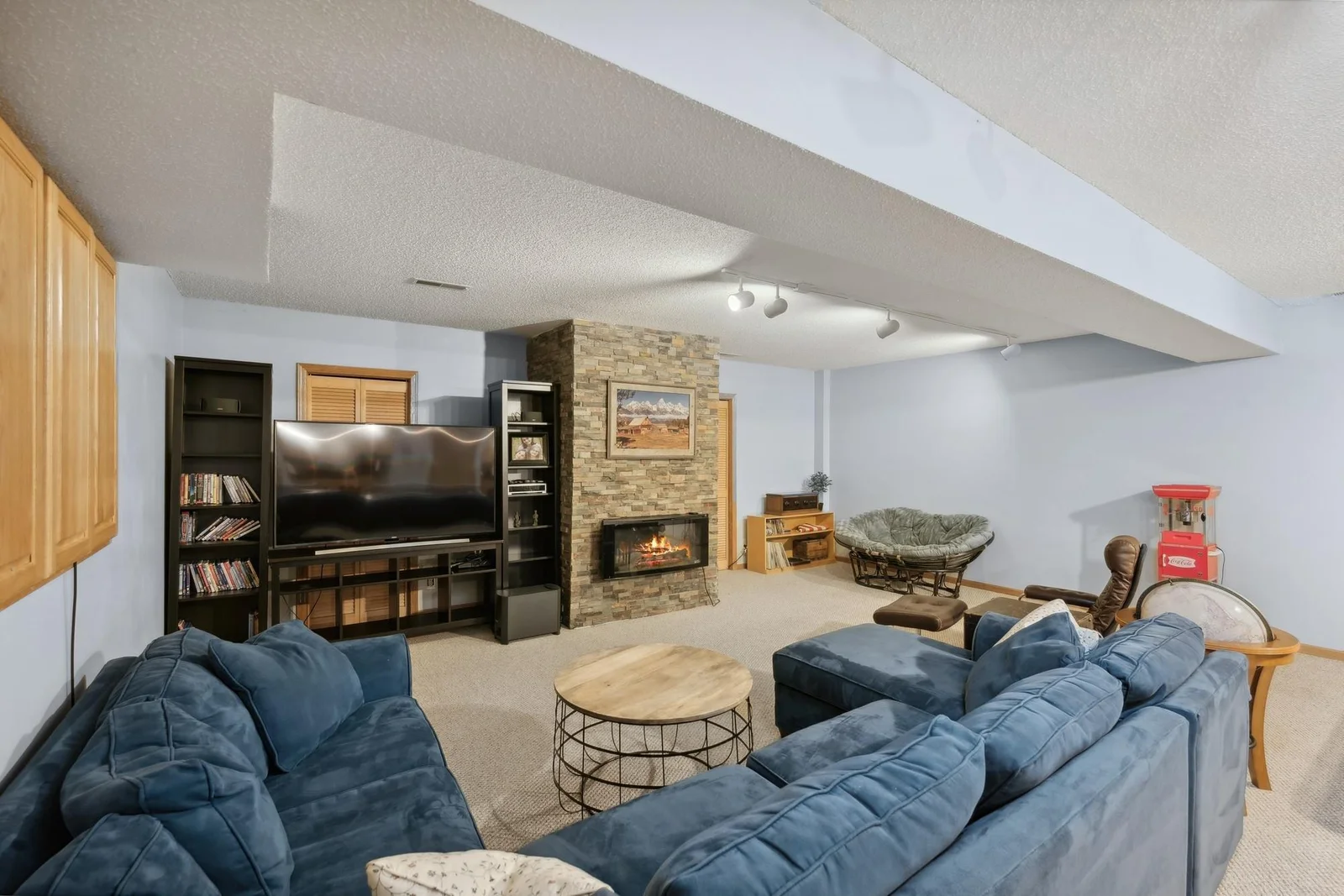 lower-level family room