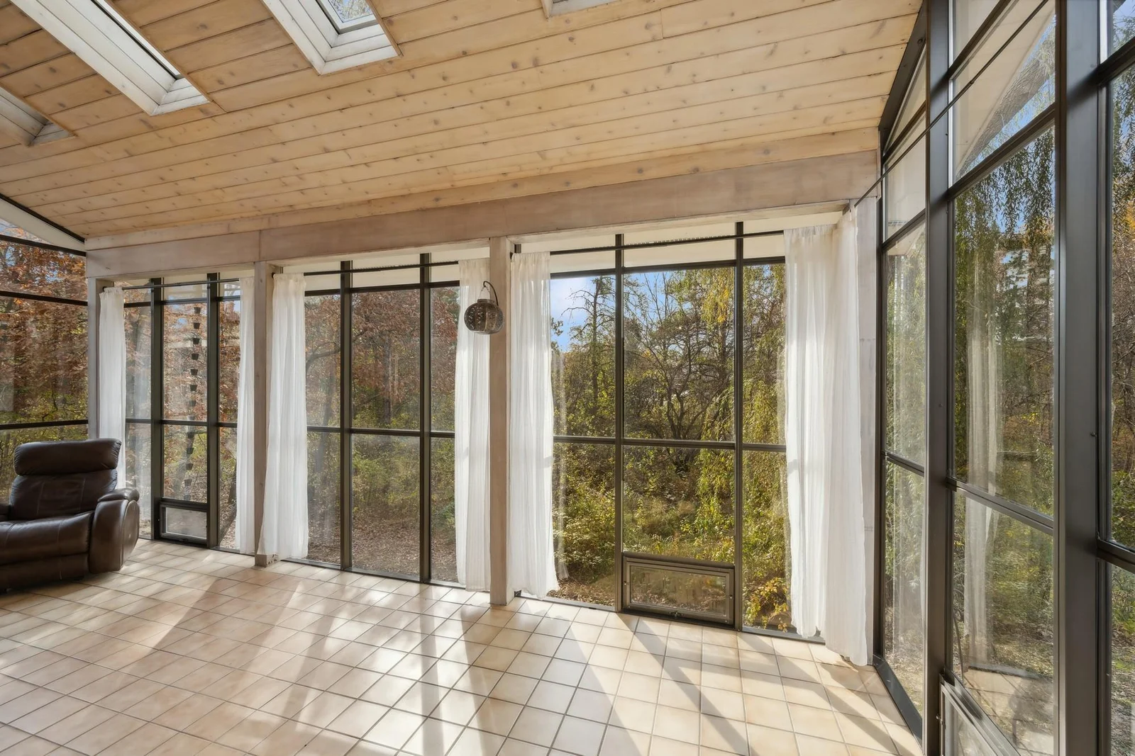 Sun drenched sunroom