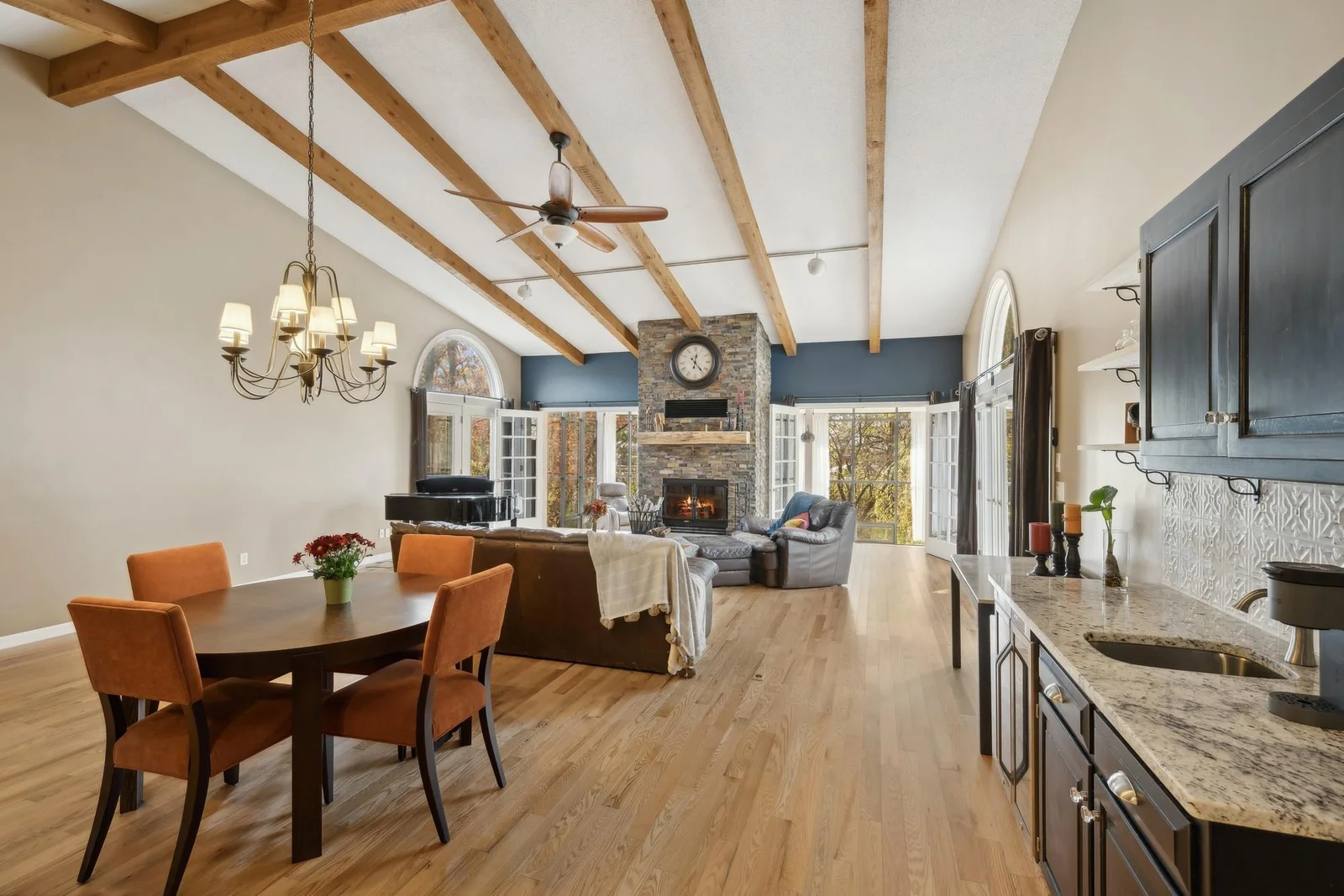 vaulted ceiling