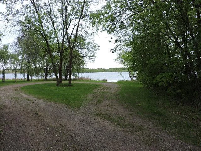 Lake boat launch.