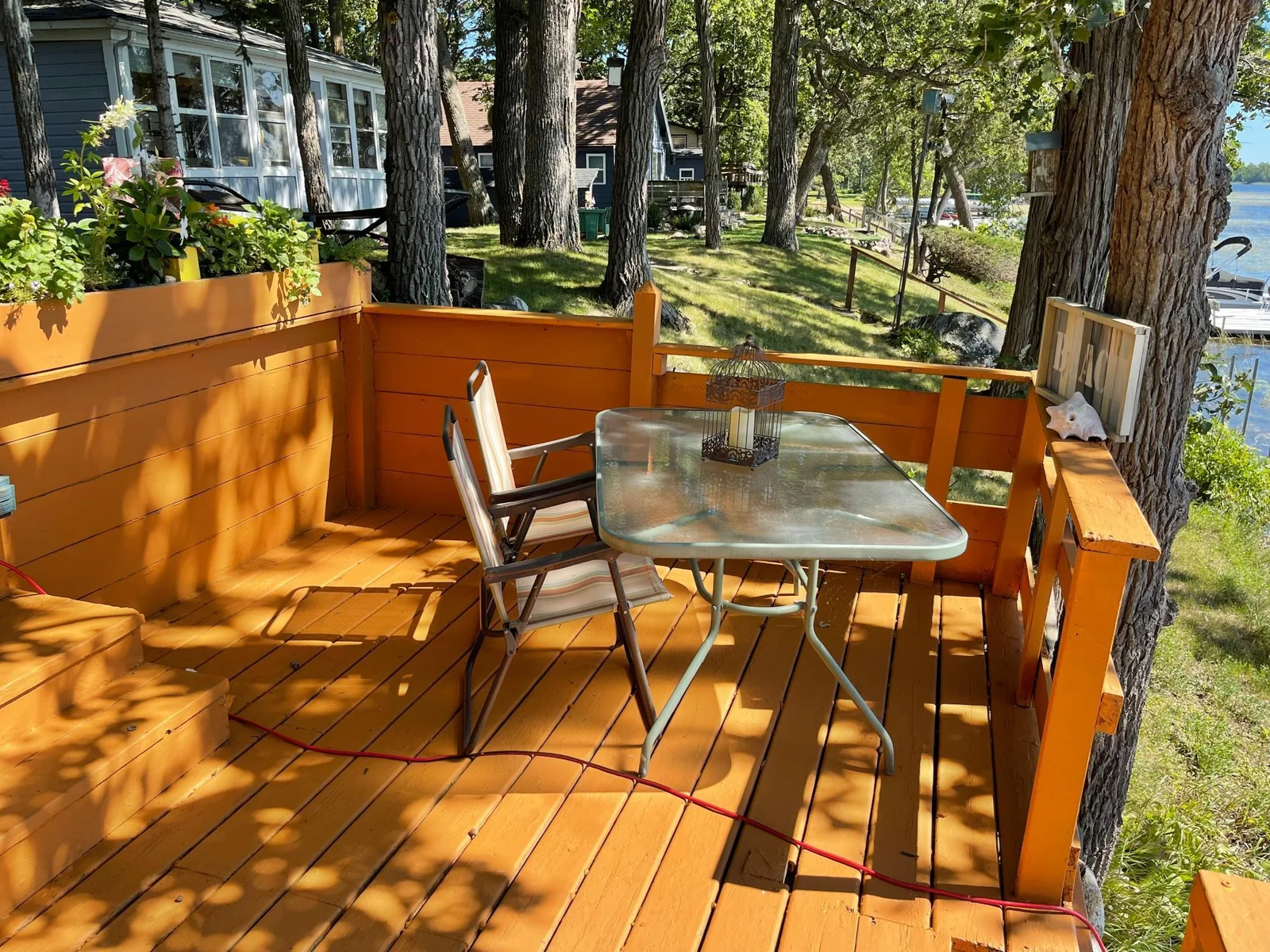 Deck overlooking the Lake