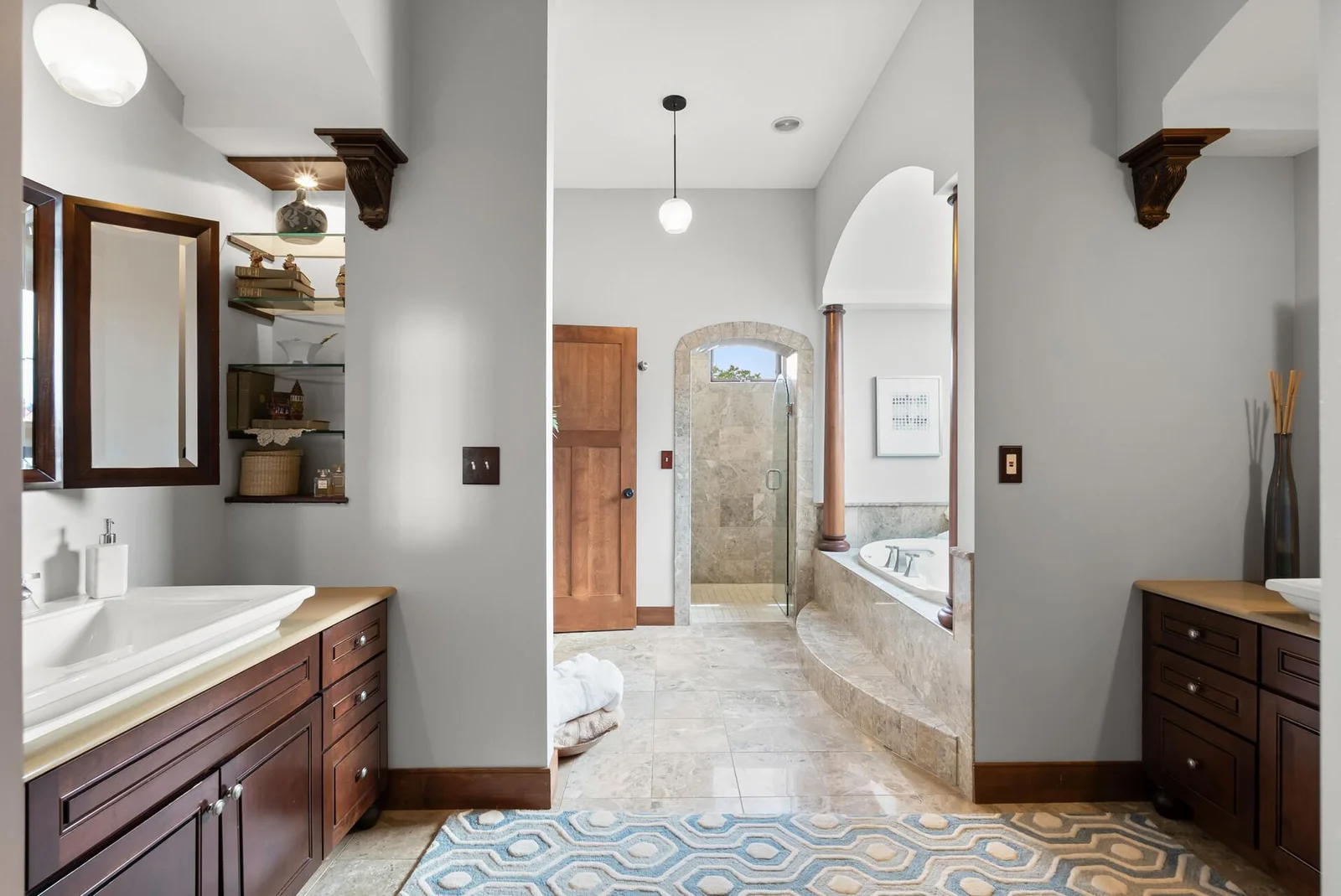 Double sinks so you each have your own space