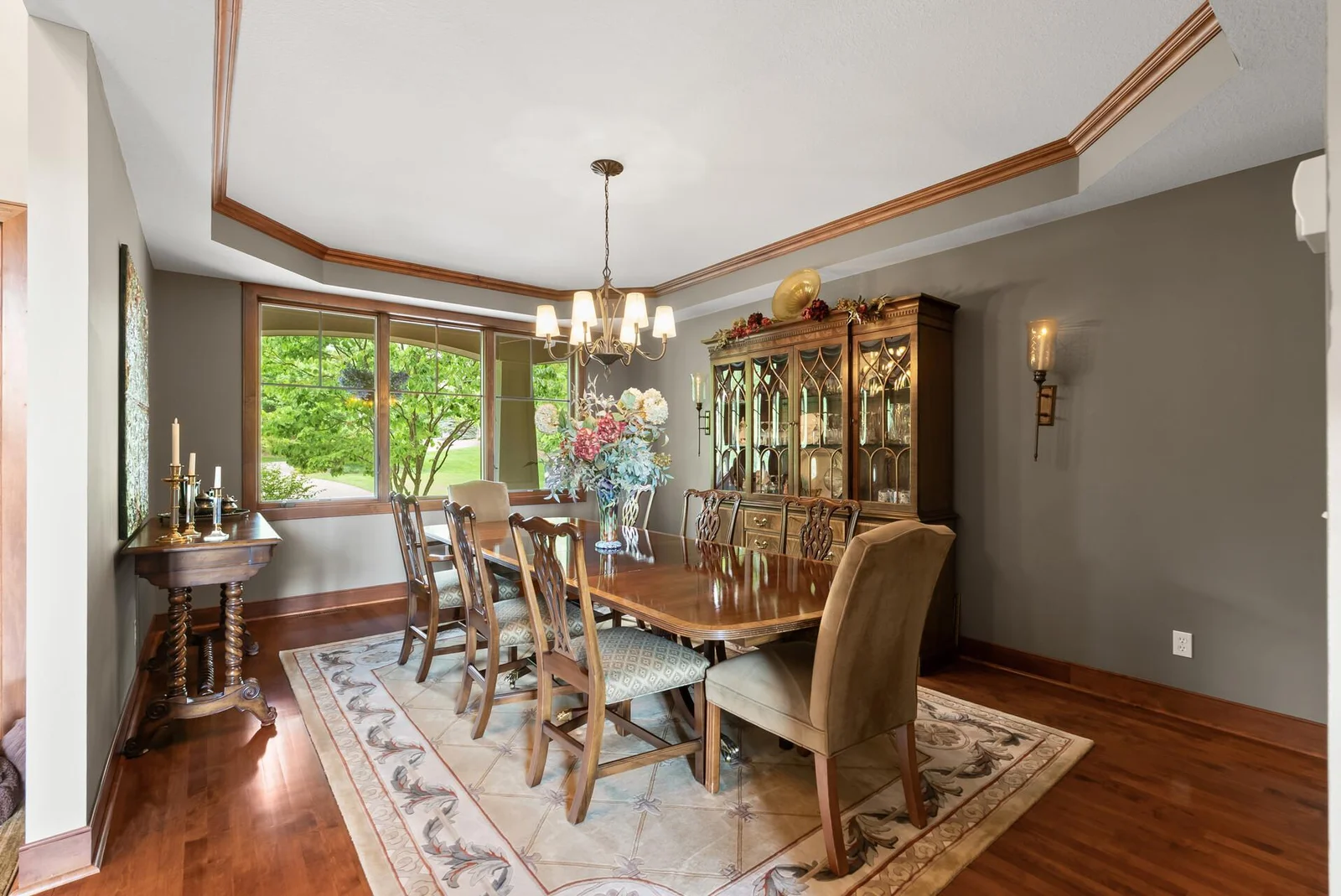 Formal dining room is spacious enough for everyone!