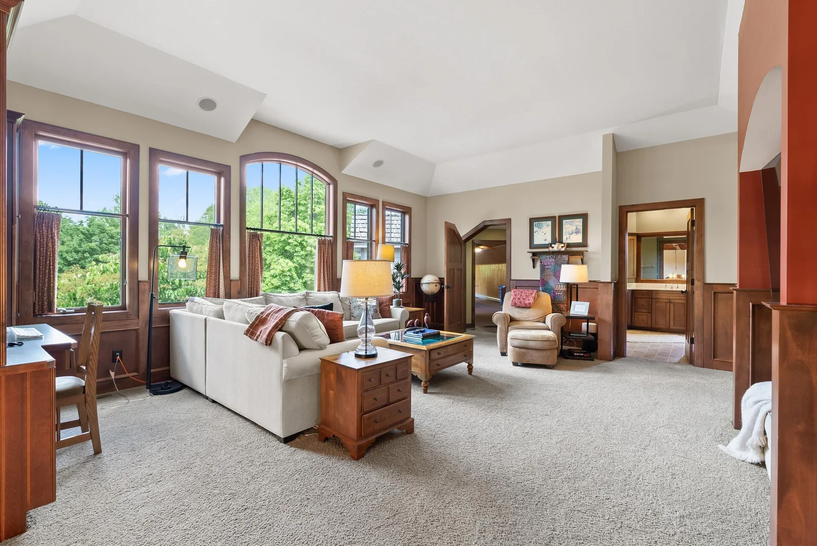 Upper level loft/family room