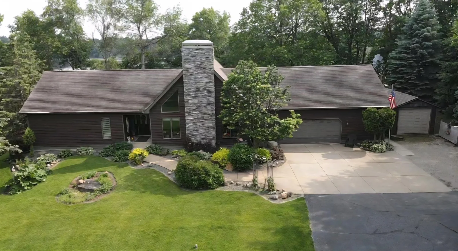 Shot of the front of the home. This property is waiting for you to enjoy.