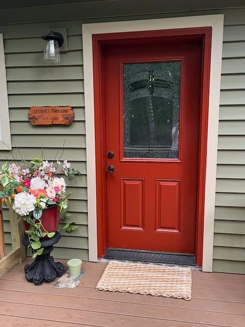 Inviting front entrance