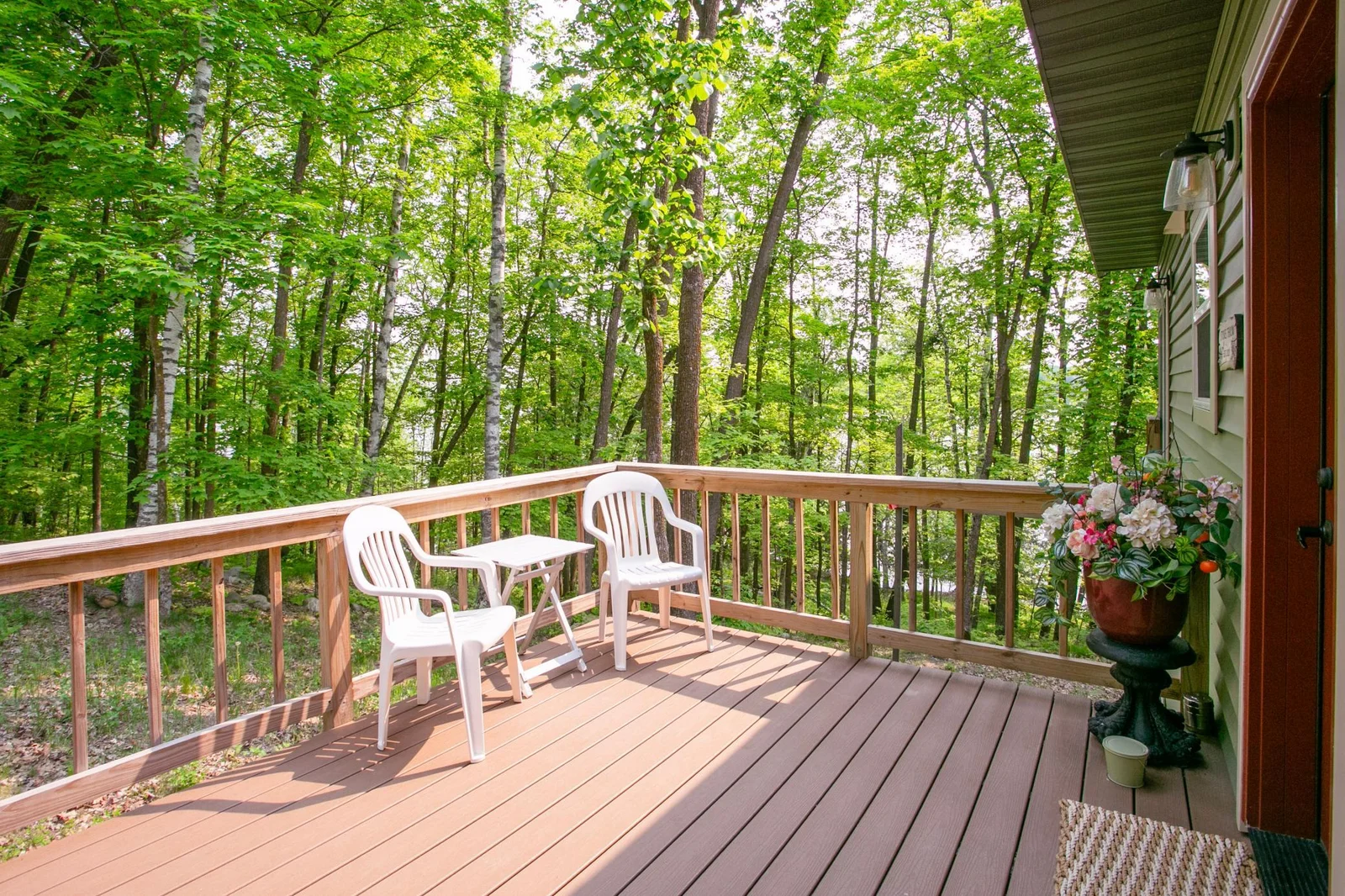 Front deck, sit and enjoy coffee in morning