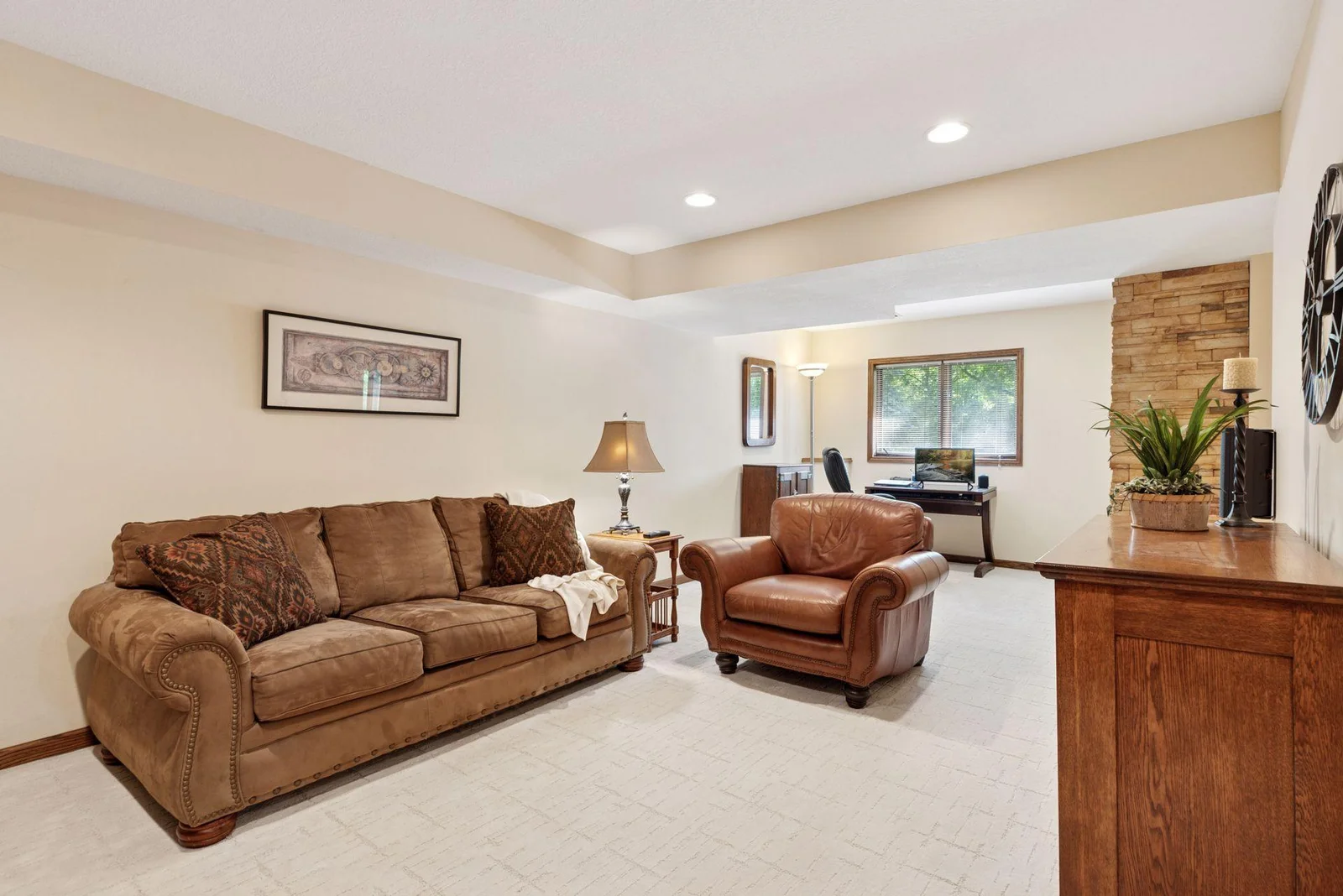 Family Room on the lower level