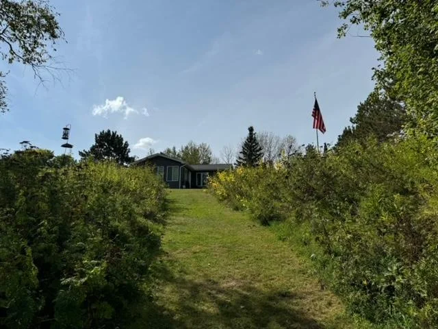 Lakefront to the home view