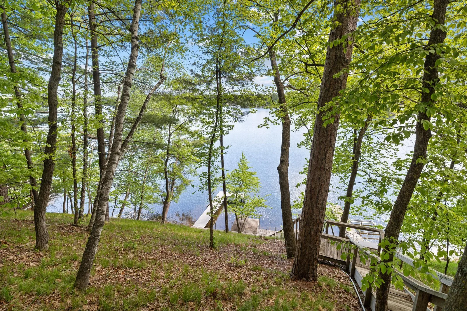 Stairway Leading to 116' of Private Shoreline