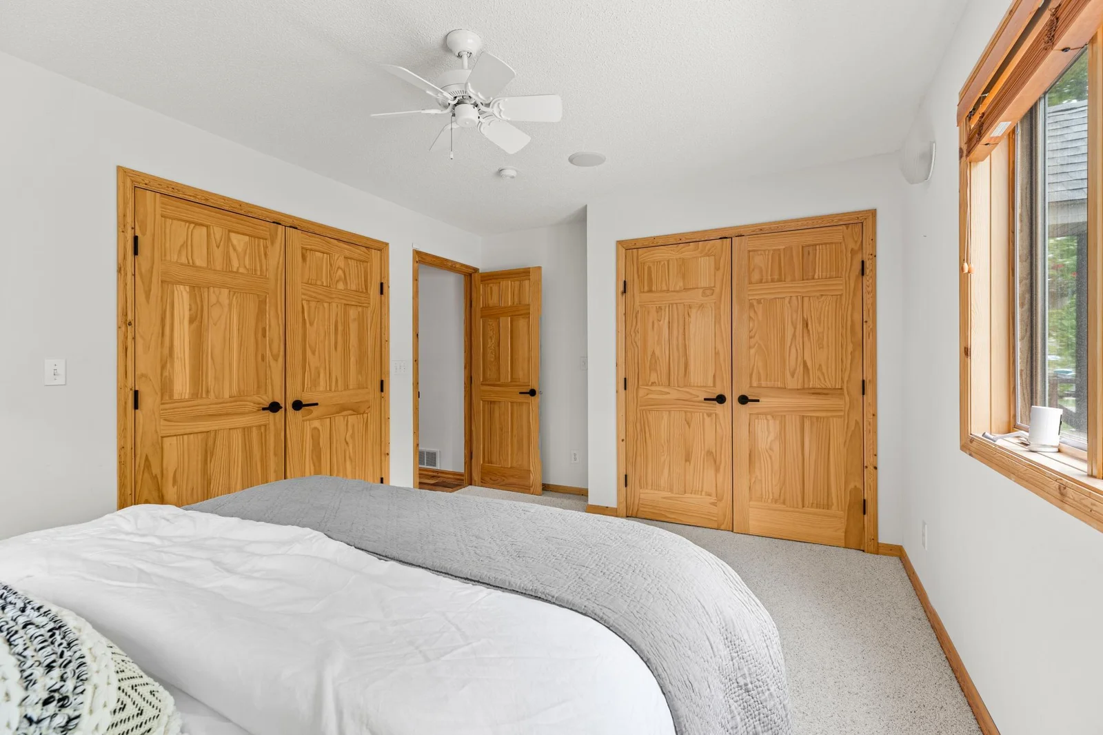 Main Floor Bedroom with large closets
