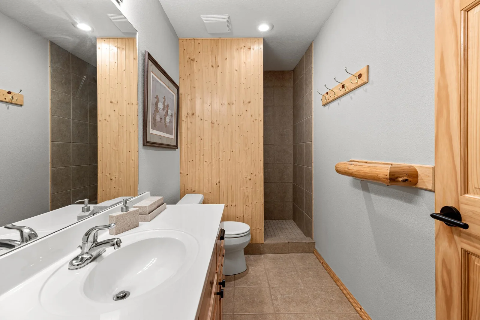 Lower Level Bath with walk-in shower