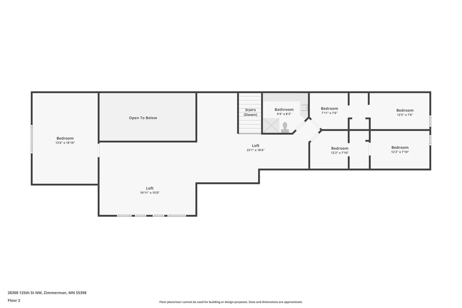 Floor plan upper level