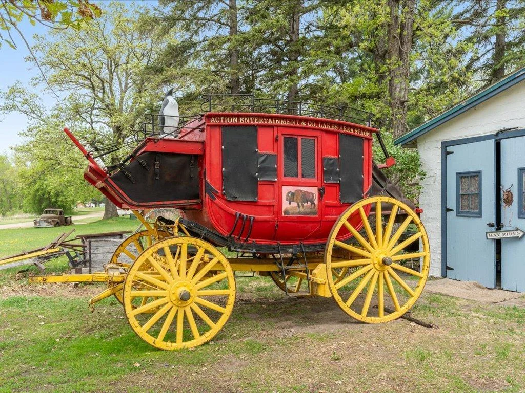 Restored heavy-duty mail coach
