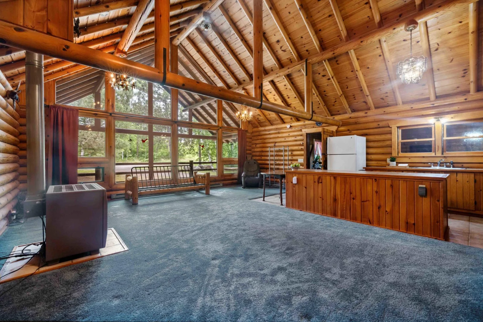A frame with floor to ceiling windows!