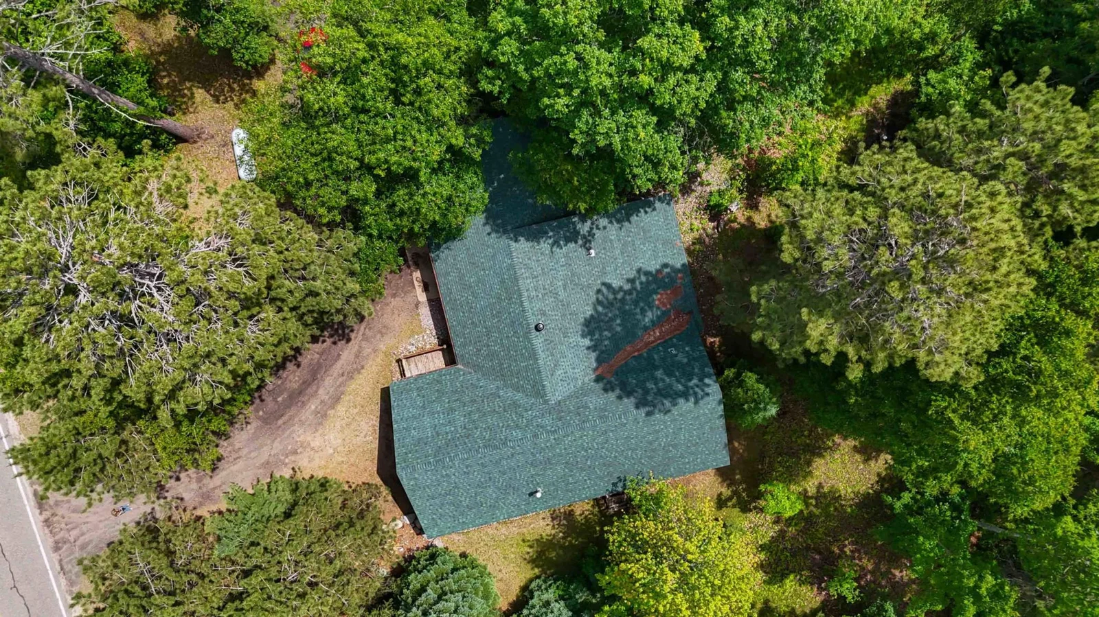Ariel view of property.