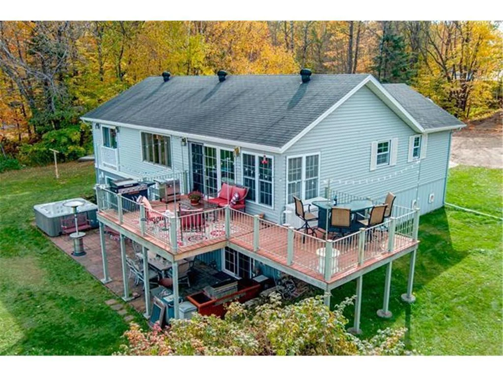 The spacious deck and patio areas are the ideal setting for early morning coffee, gatherings or just a quiet evening