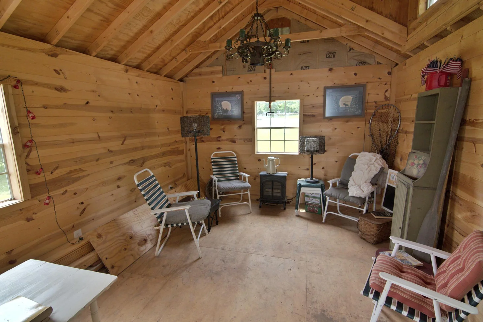 She shed interior