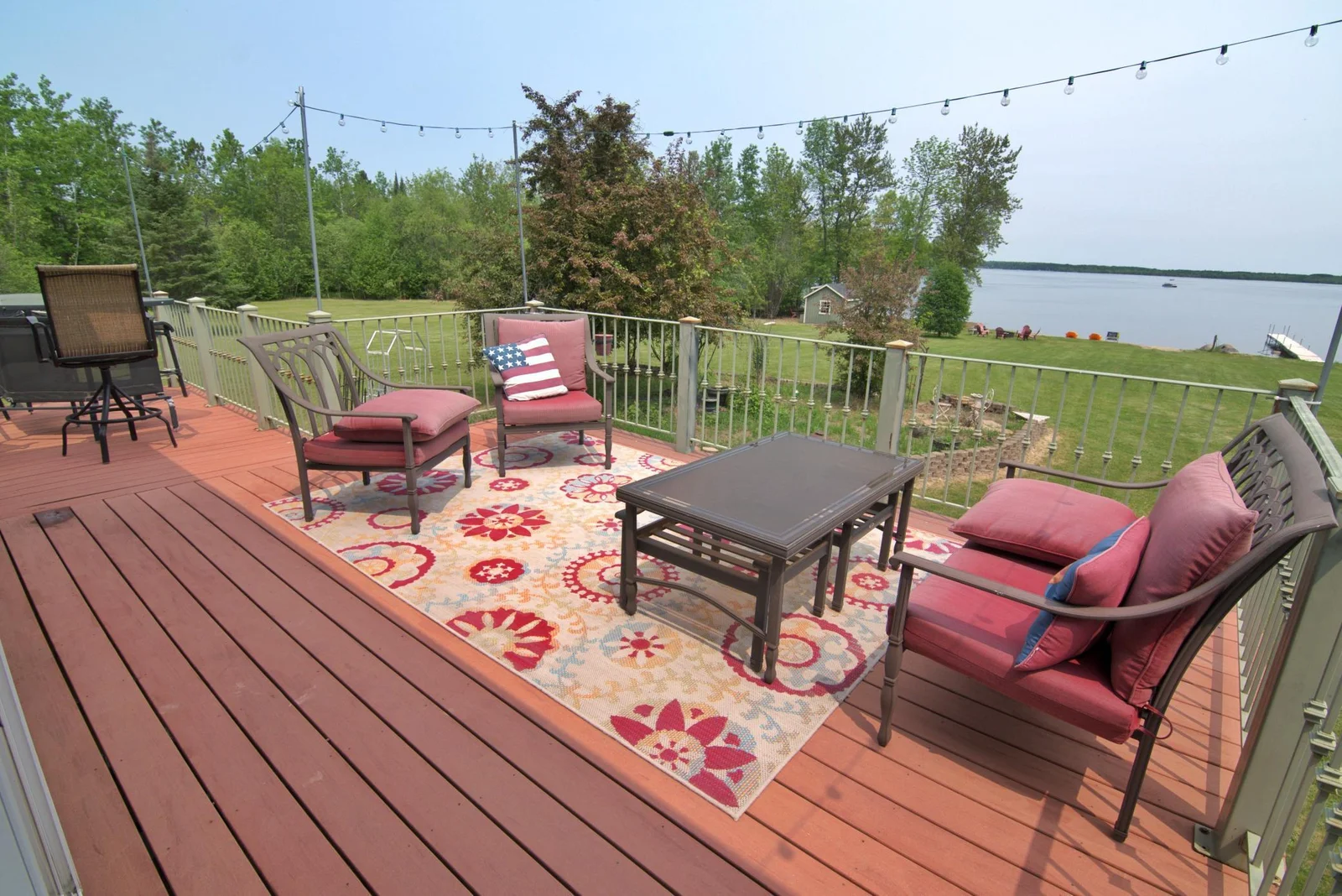 Enjoy the summer warmth on this lovely deck space