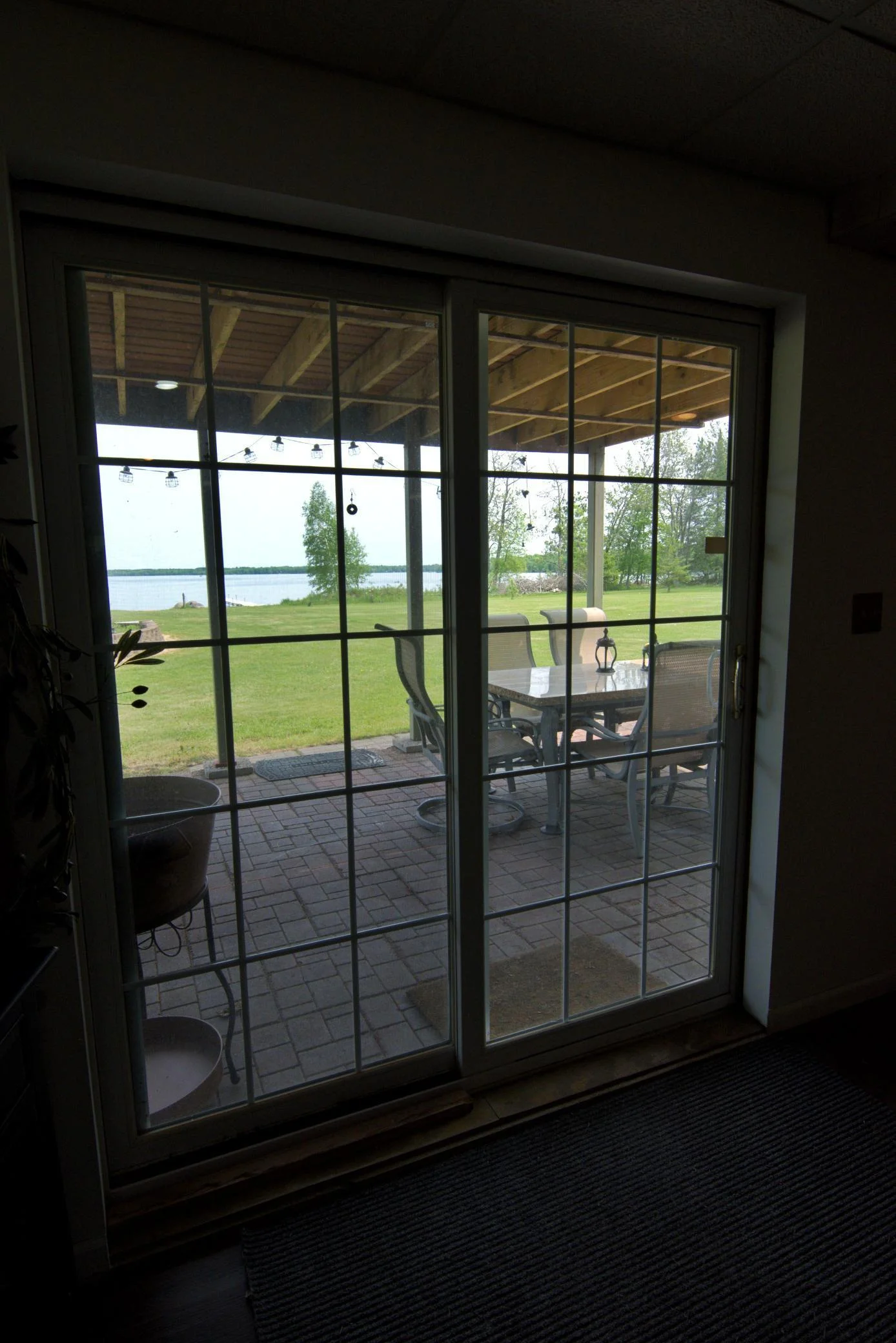 Patio view from the inside