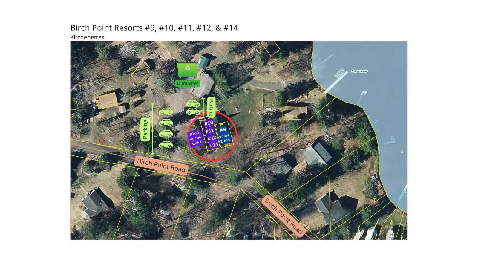Birch Point Kitchenettes Map (9-14)
