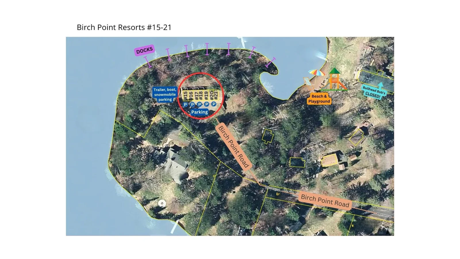 Birch Point Resort Map (15-21)
