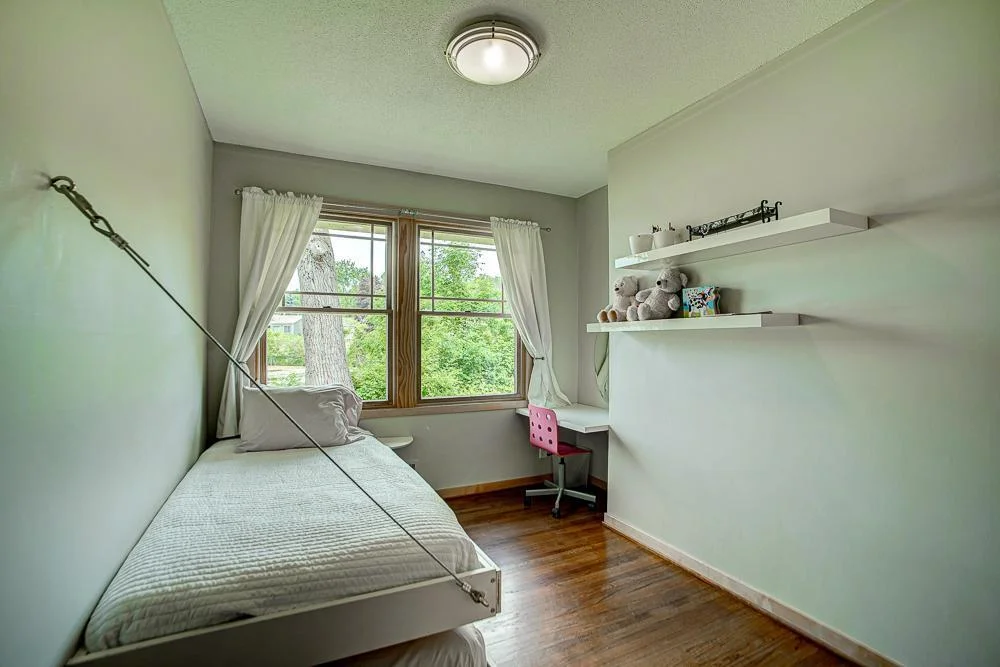 Bedroom 3 has a built-in trundle bed for sleep overs