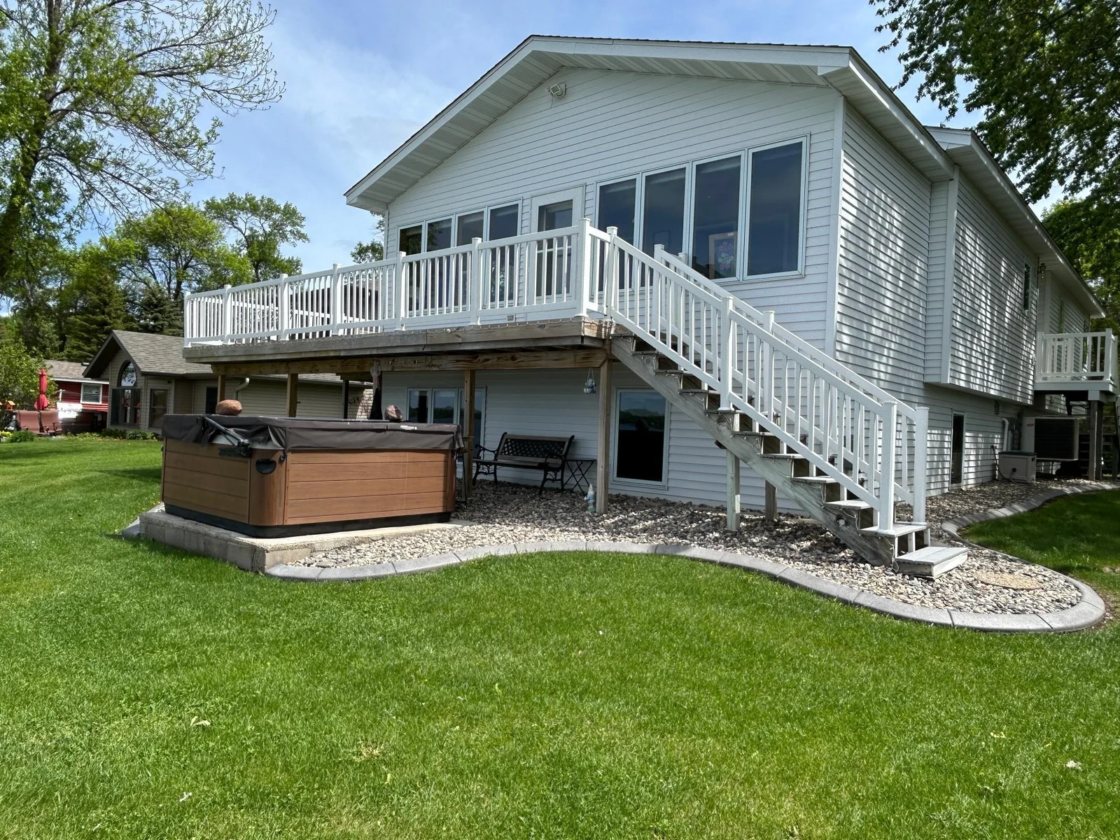 Wrap Around Deck Overlooking The Beach.JPG