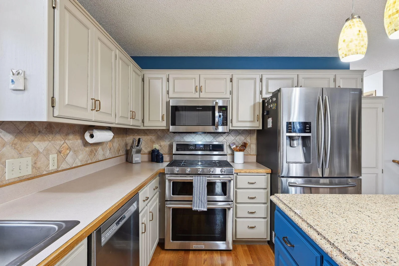 Newer stainless steel appliances