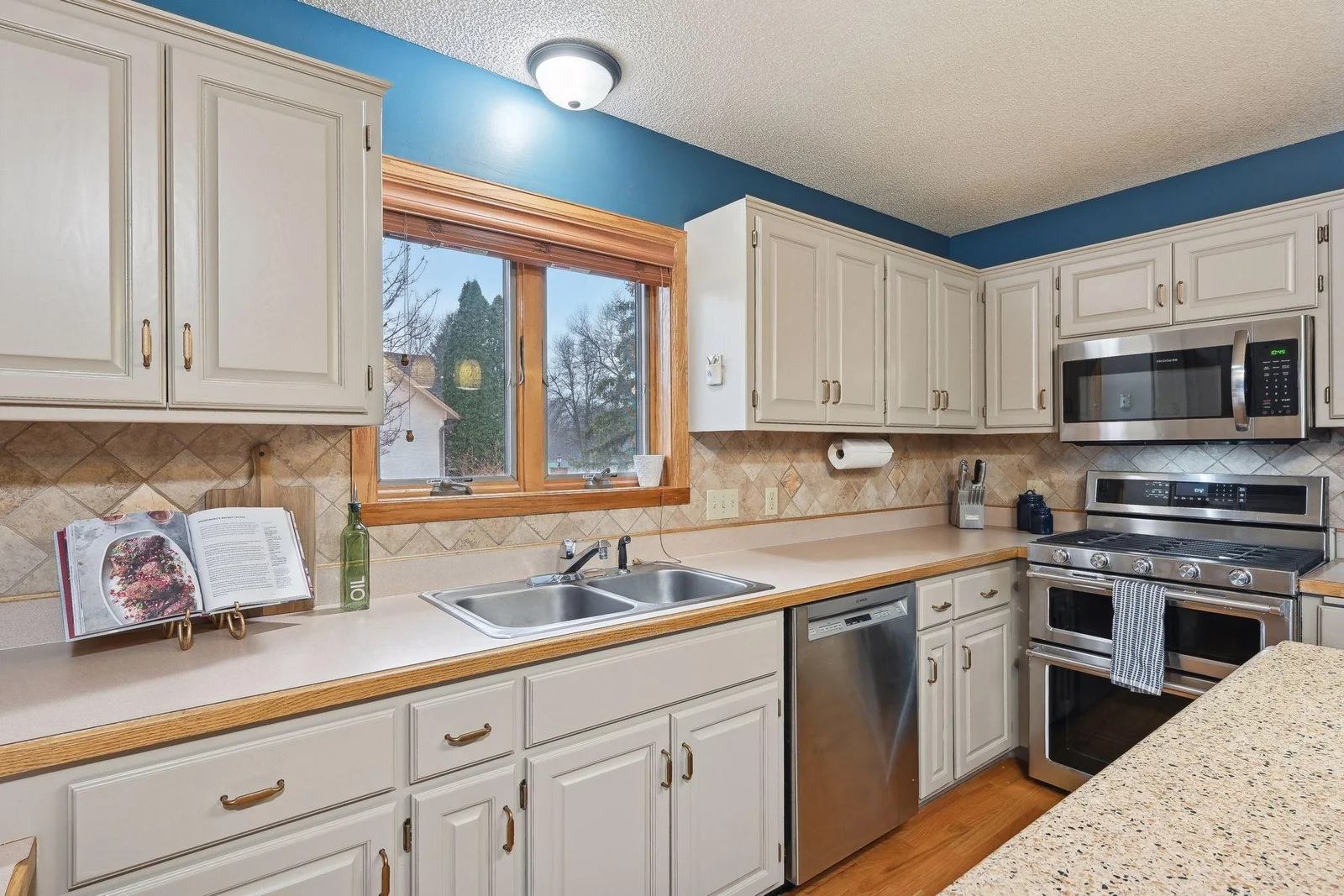 Recently painted cupboards