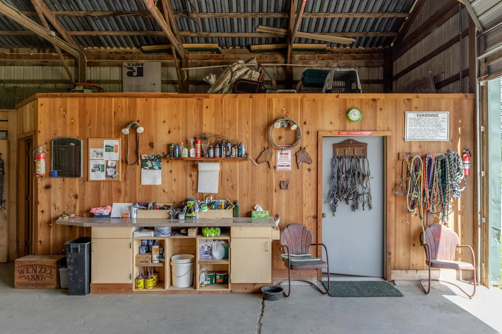 Tack Room/Office in Stable Building