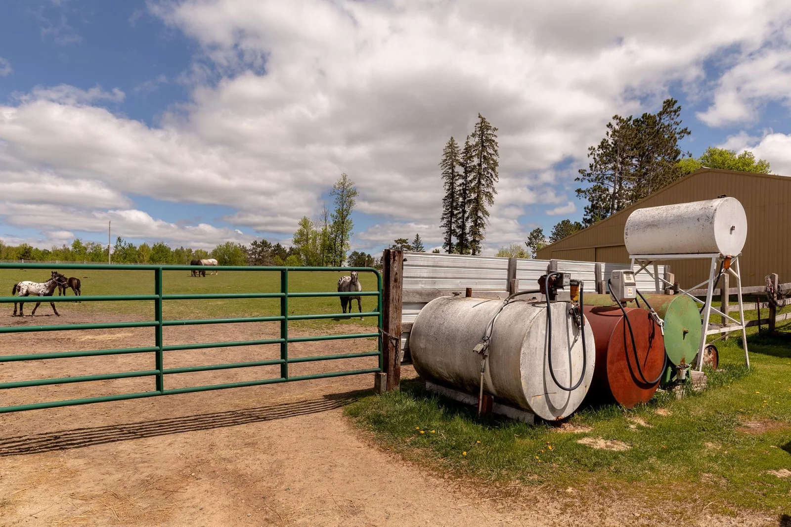 Fuel Tanks near Horse Pasture