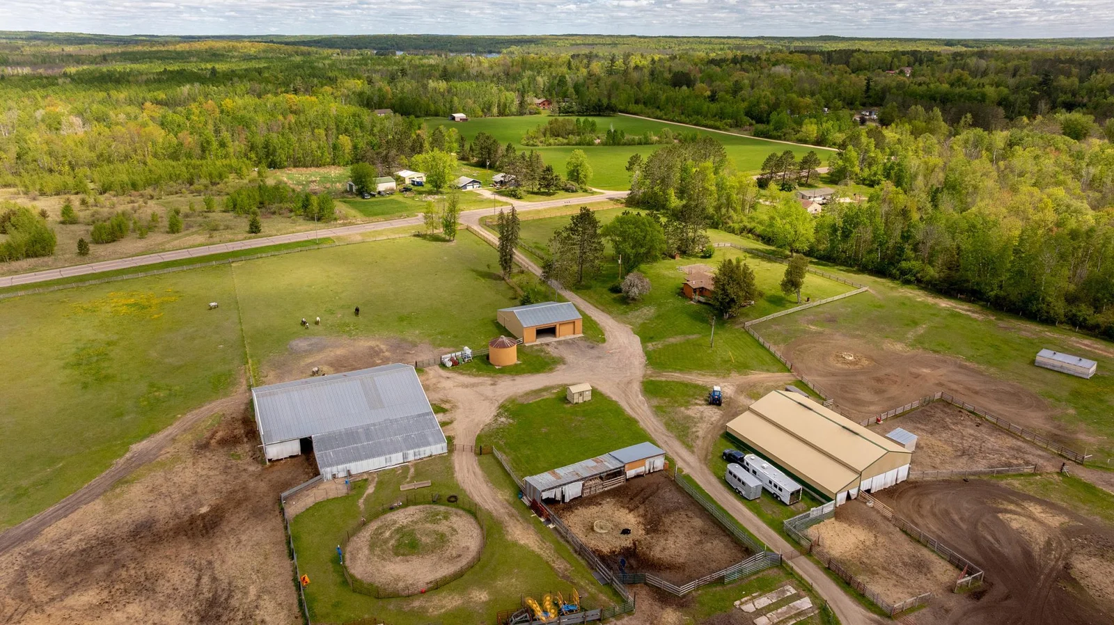 Home, Garage, Stables, Hay Barn and Pastures