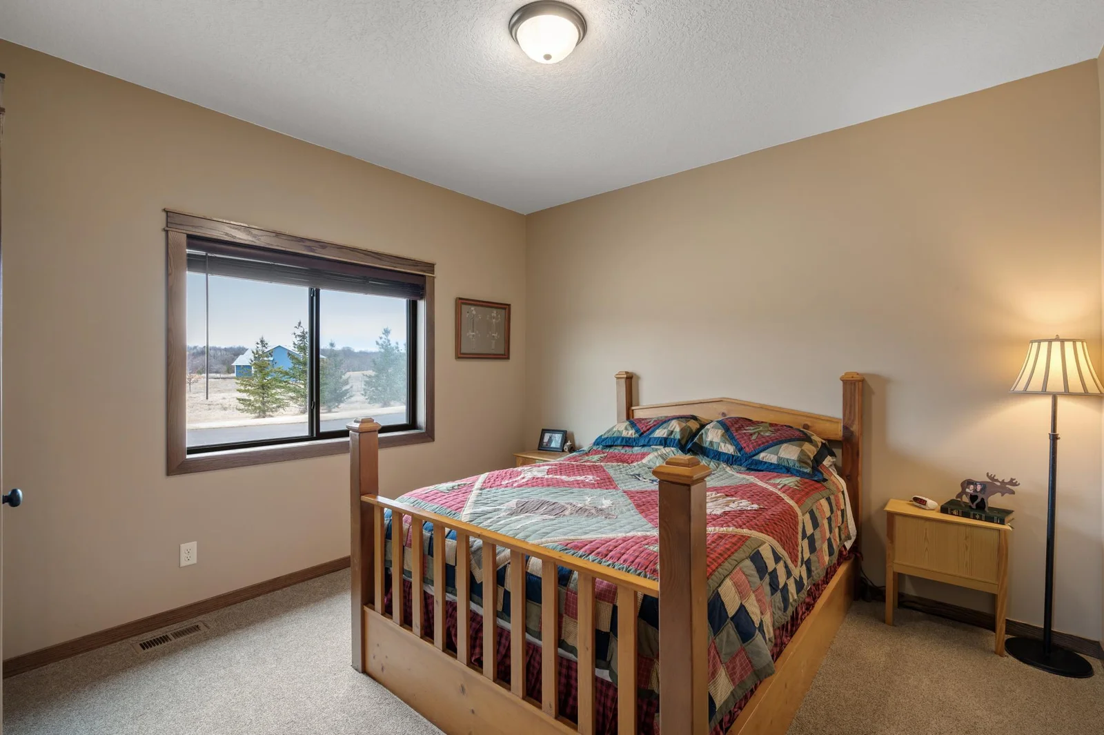 Here is another large bedroom located on the main level.