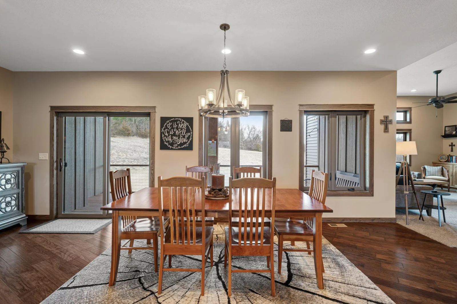 Your informal dining space has room for all of your friends and family to fit around a large table for special meals, events, and holidays!