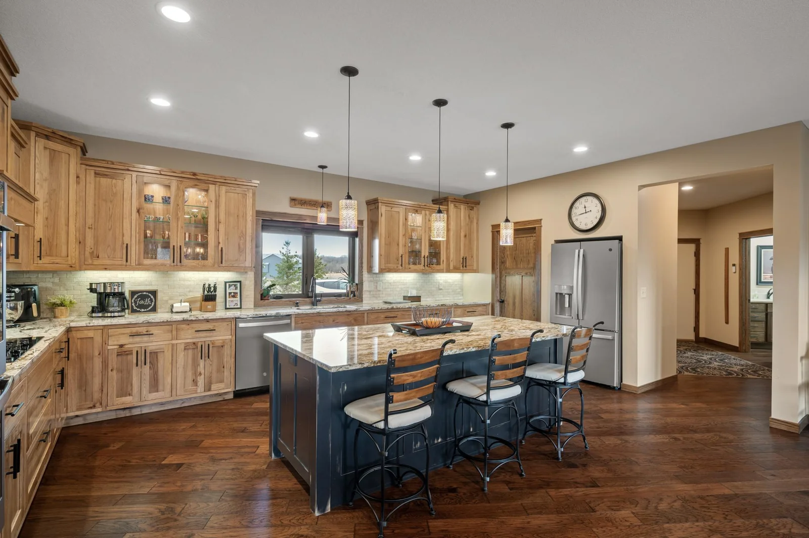 The home has a fantastic flow, with the kitchen being the heart of the home.
