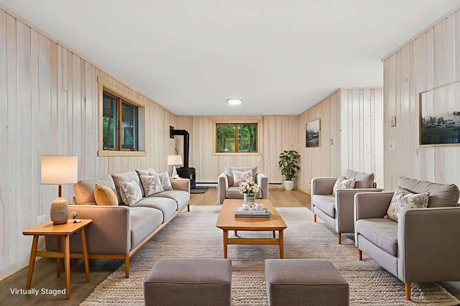 Lower Level Family Room (Virtually Staged)