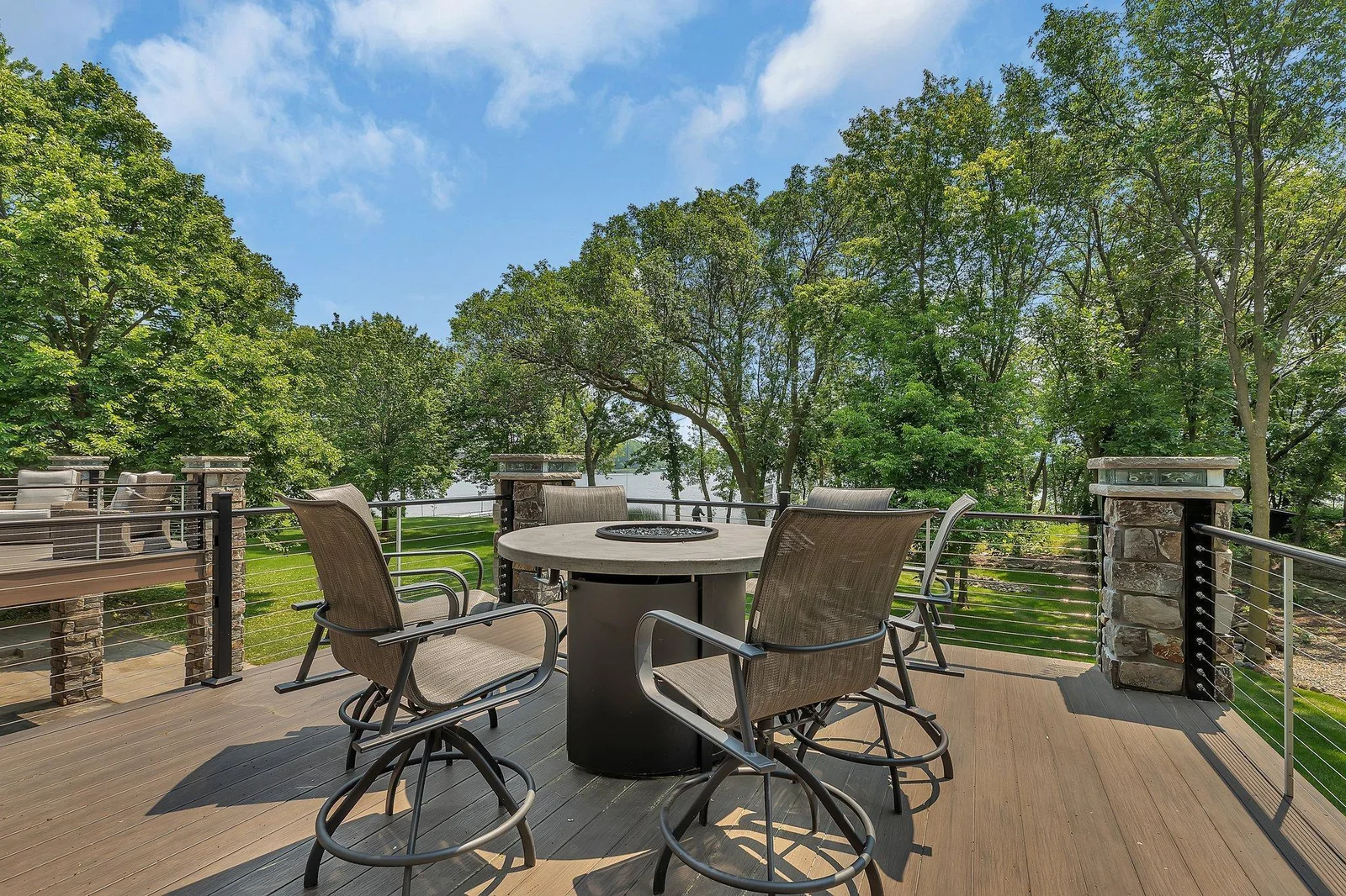 Low-maintenance deck with plenty of room to unwind.