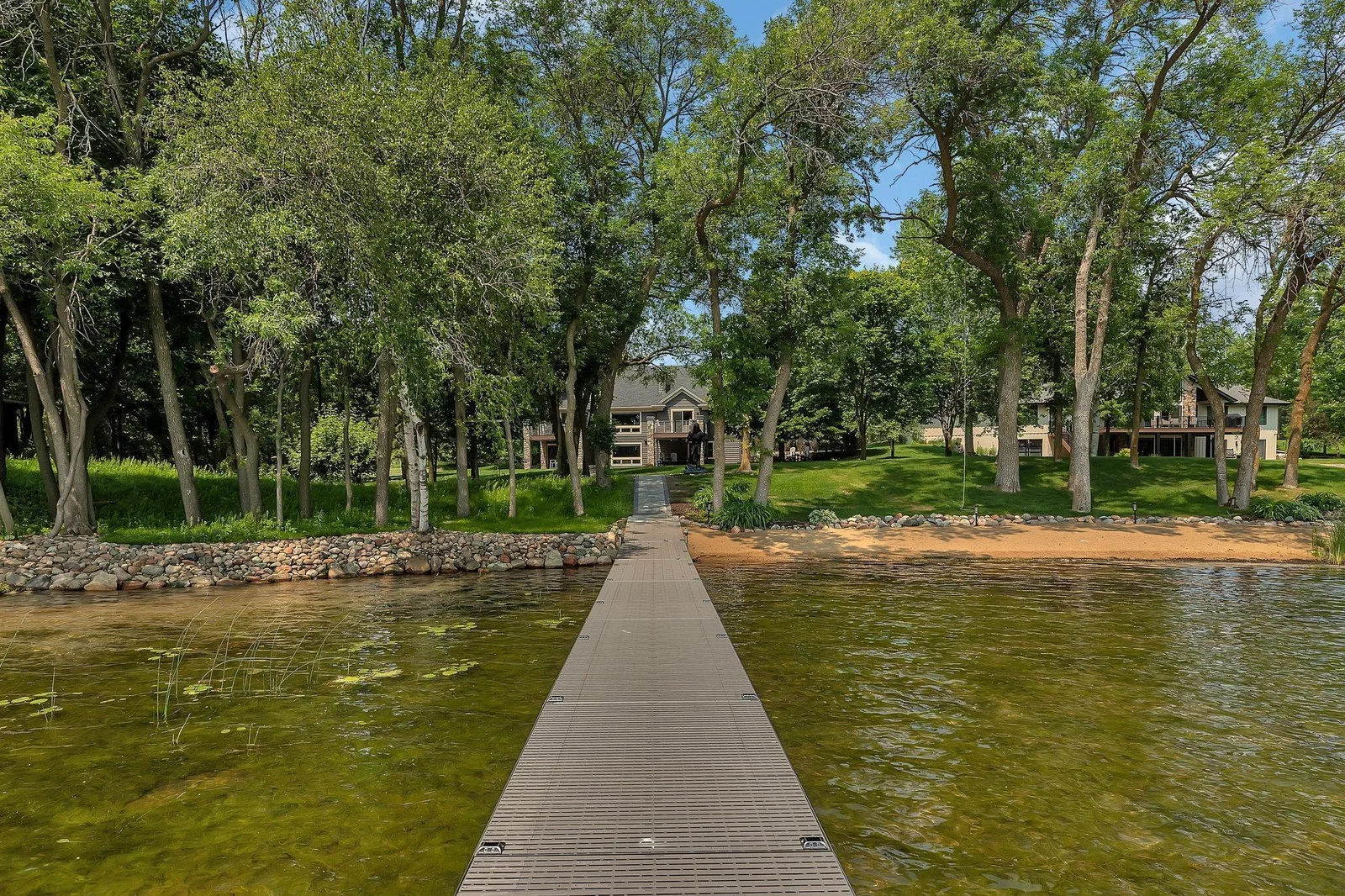 Private sandy beach—your backyard paradise.