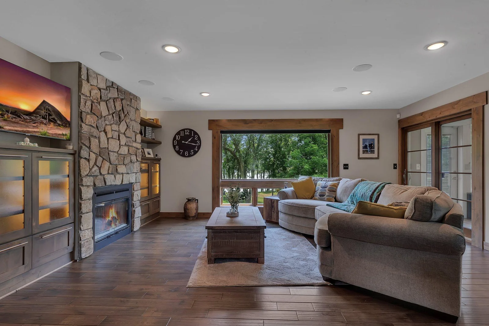Inviting living room with views that wow.