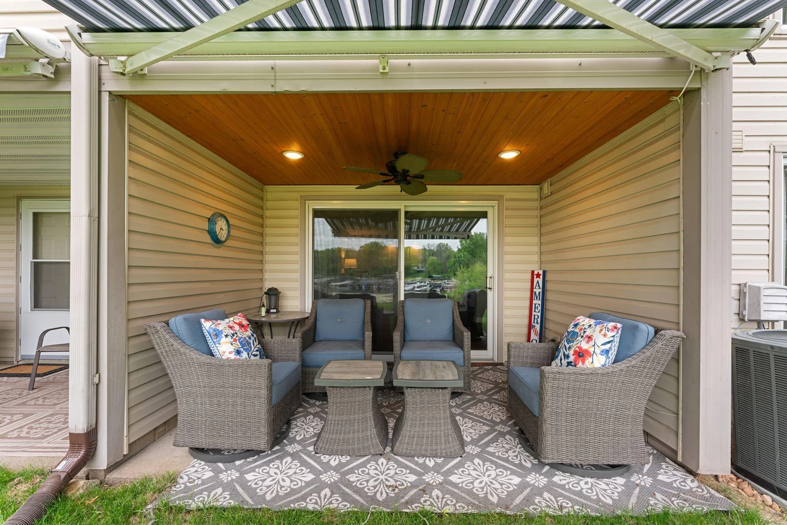 Private outdoor patio