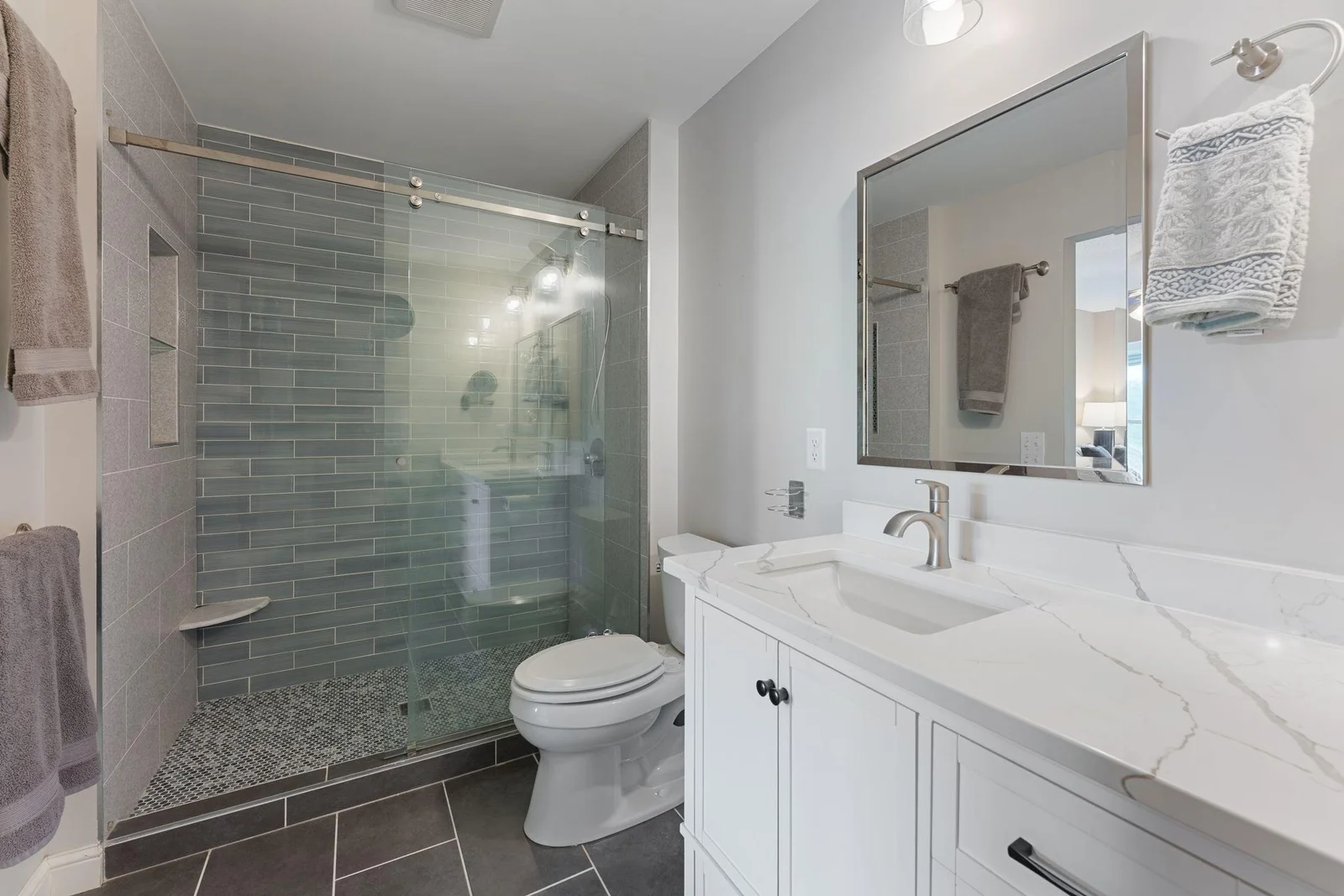 Completely updated private bath