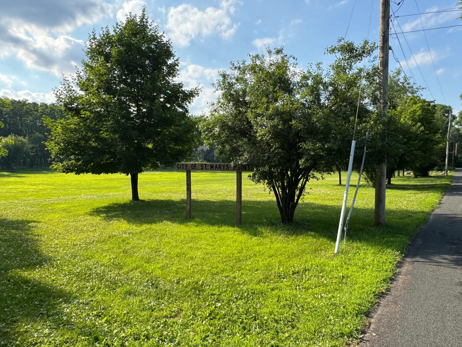 St. Marys Point park/field area