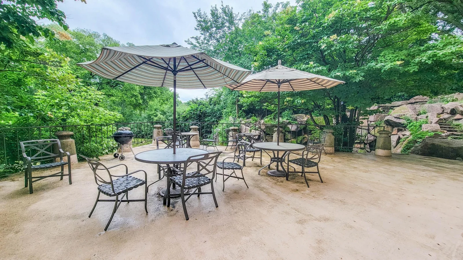 Patio with Views of Bassett Creek