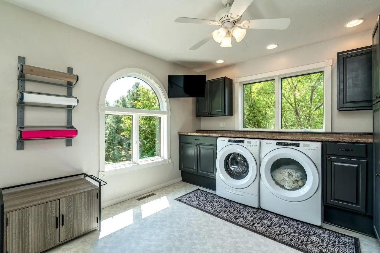 Massive upper level laundry room, so handy right off the bedrooms!