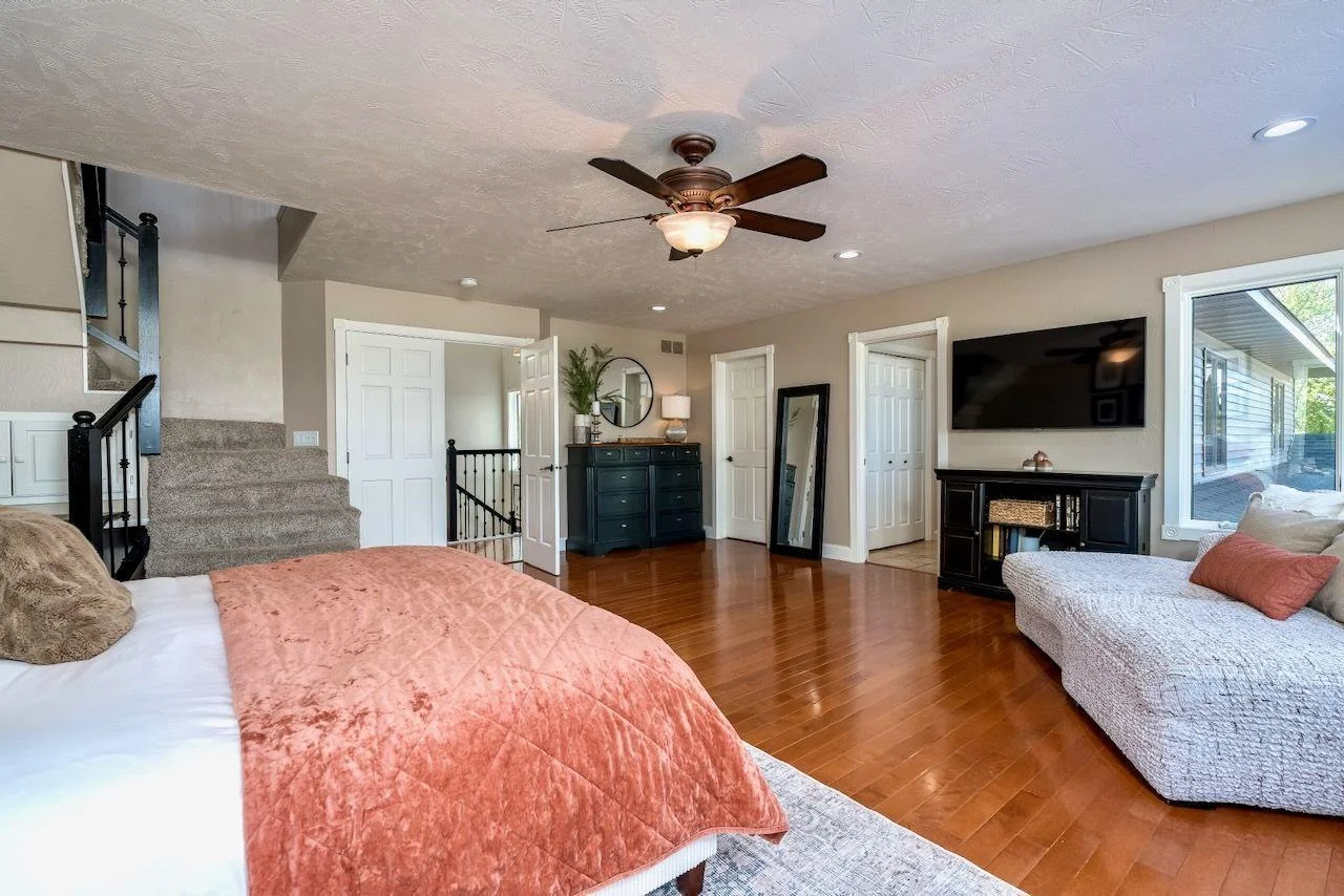 Double doors lead you into this beautiful space