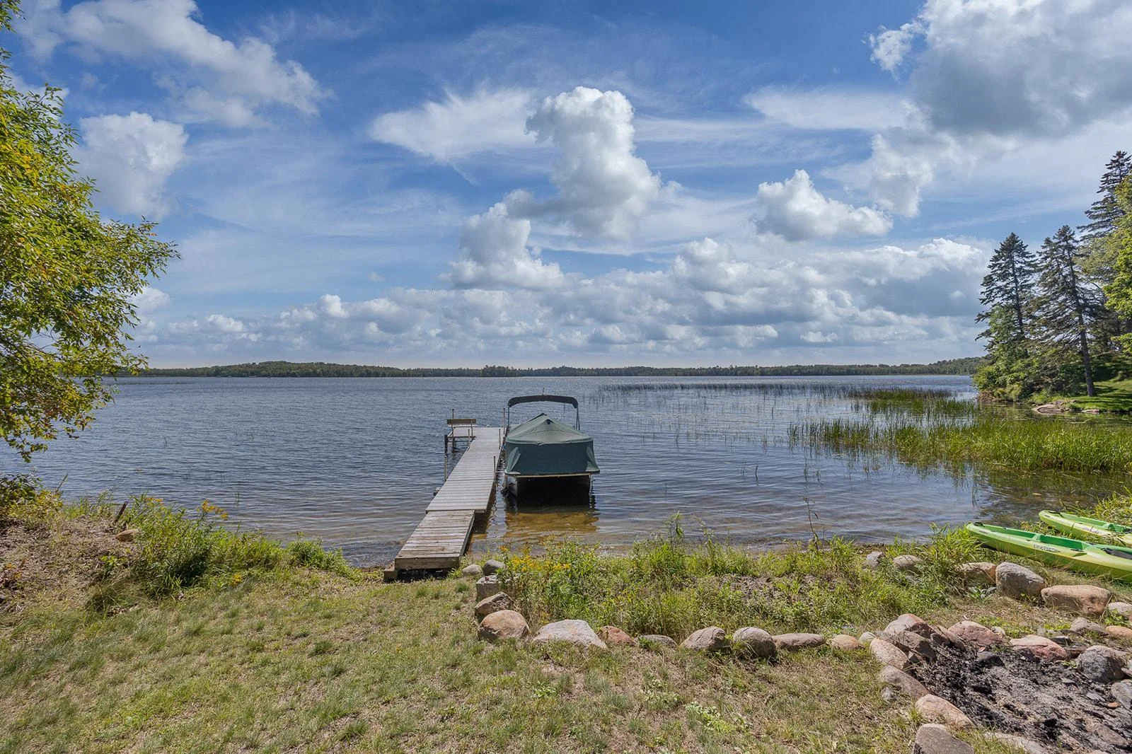 Views of Wabedo Lake.