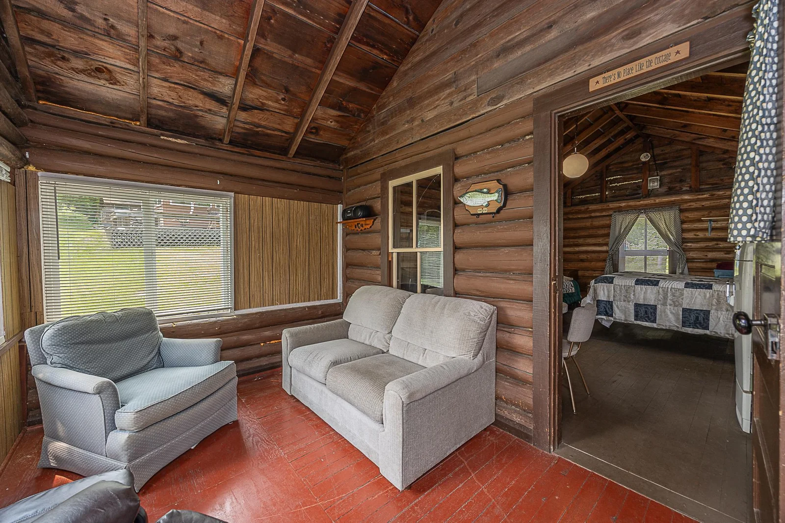 Cabin three porch.