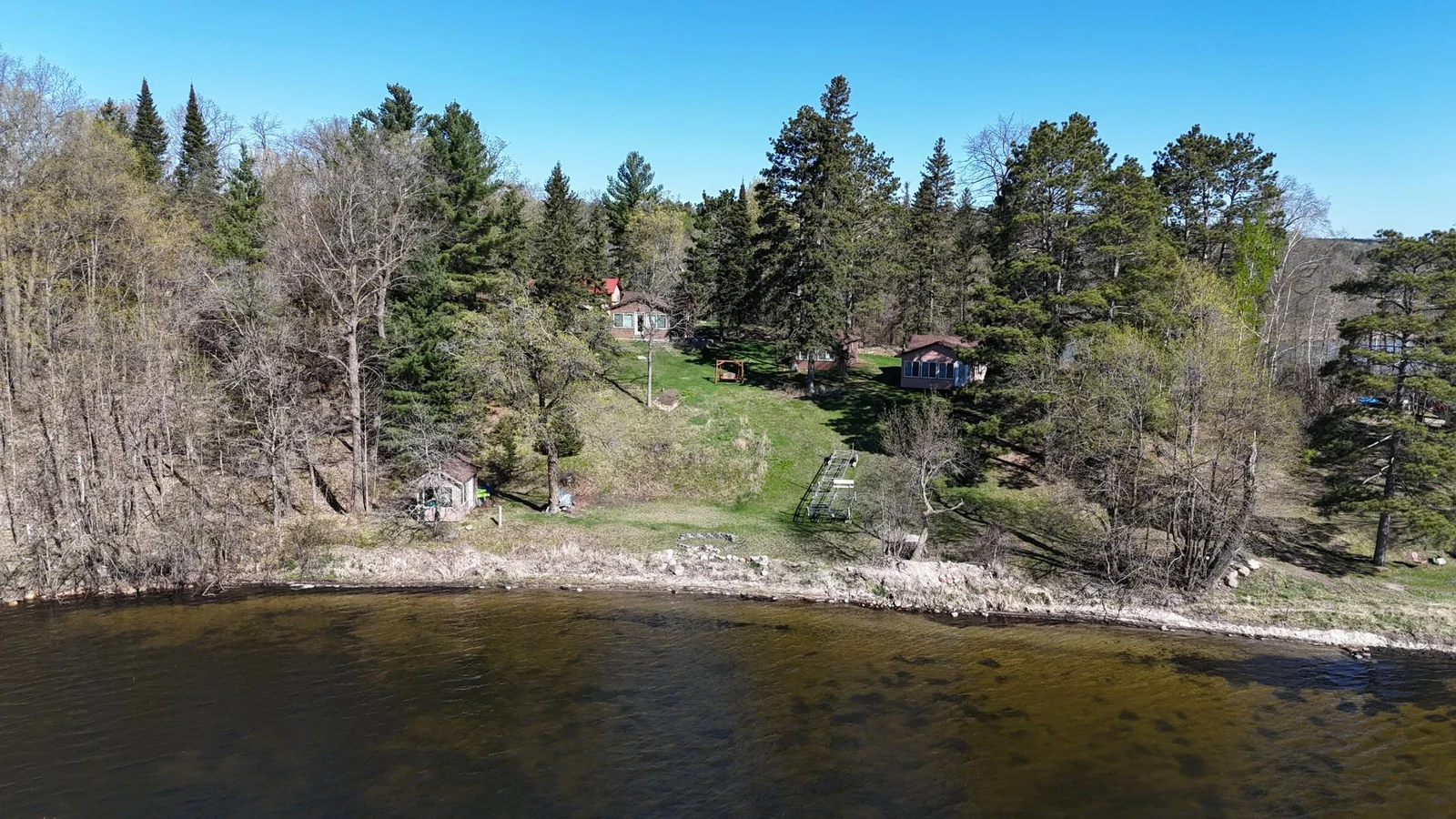 Aerial views of the property.