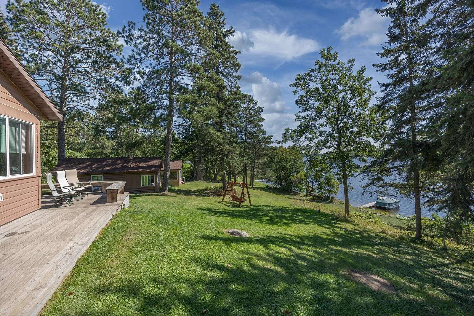 Beautiful Wabedo Lake views.